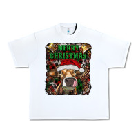 White merry christmas heifer with cowbells Urban Heavy Tee - RanaPortraitStore