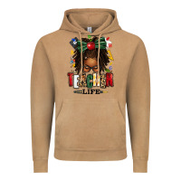 Vintage Camel teacher life afro locs messy bun Vintage Hoodie - texasbilliewilder