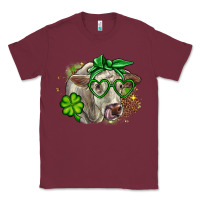Burgundy Charolais St. Patrick's Day Classic Tee - OliviaCreatesArt