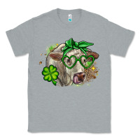 Heather Grey Charolais St. Patrick's Day Classic Tee - OliviaCreatesArt