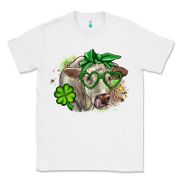 White Charolais St. Patrick's Day Classic Tee - OliviaCreatesArt