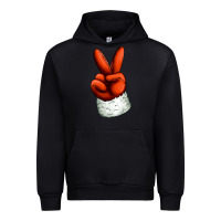 Black Christmas peace hand Urban Hoodie - Jasminsmagicworld