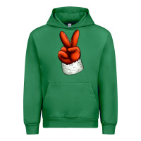 Emerald Christmas peace hand Urban Hoodie - Jasminsmagicworld