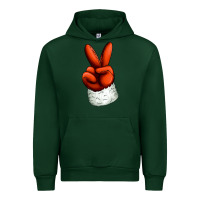 Forest Green Christmas peace hand Urban Hoodie - Jasminsmagicworld