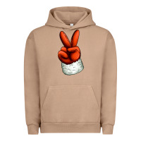 Pigment Burro Christmas peace hand Urban Hoodie - Jasminsmagicworld