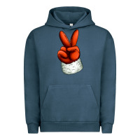 Pigment Midnight Navy Christmas peace hand Urban Hoodie - Jasminsmagicworld