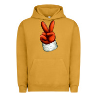 Pigment Peanut Butter Christmas peace hand Urban Hoodie - Jasminsmagicworld