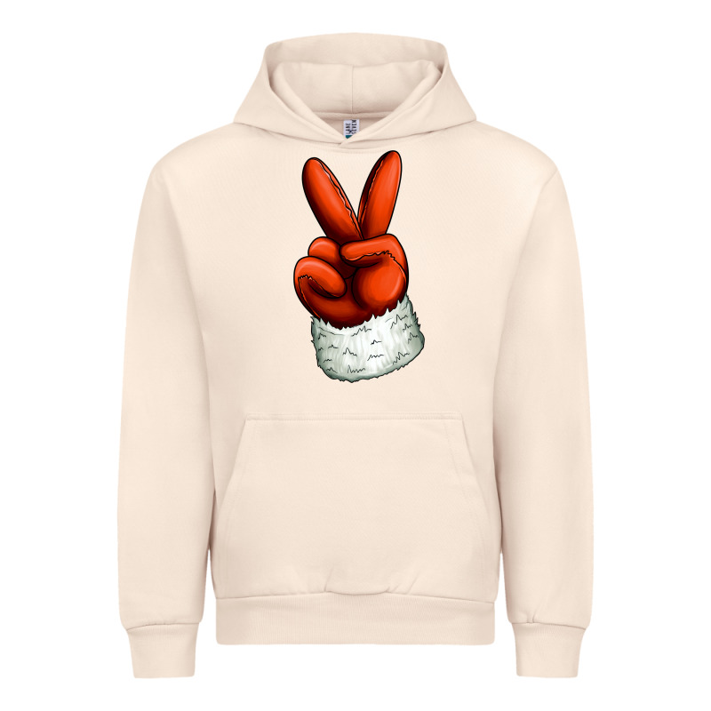 Christmas Peace Hand Urban Hoodie by Jasminsmagicworld | Teevron