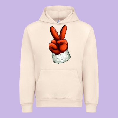 Christmas Peace Hand Urban Hoodie Designed By Jasminsmagicworld