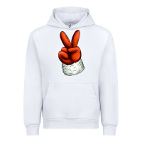White Christmas peace hand Urban Hoodie - Jasminsmagicworld