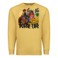 Antique Gold livin the rural life Premium Sweatshirt - MaliasSmallBusiness