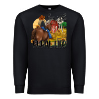 Black livin the rural life Premium Sweatshirt - MaliasSmallBusiness