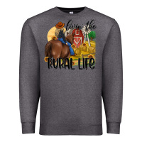 Charcoal Heather livin the rural life Premium Sweatshirt - MaliasSmallBusiness