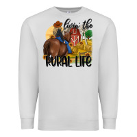Dove Grey livin the rural life Premium Sweatshirt - MaliasSmallBusiness