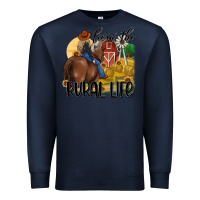 Navy livin the rural life Premium Sweatshirt - MaliasSmallBusiness