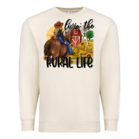Sandshell livin the rural life Premium Sweatshirt - MaliasSmallBusiness