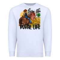 White livin the rural life Premium Sweatshirt - MaliasSmallBusiness