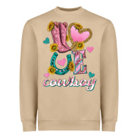 Mushroom love western cowboy Heavyweight Sweatshirt - texasbilliewilder
