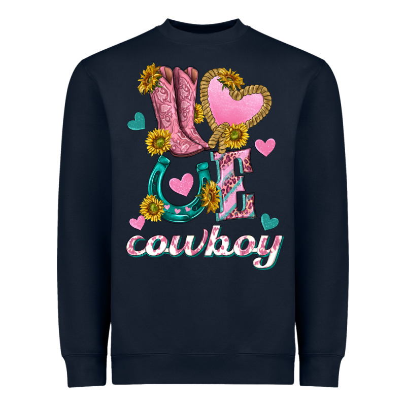 Love Western Cowboy Heavyweight Sweatshirt by texasbilliewilder | Teevron