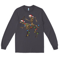 Smoke skeleton deer santa Long Sleeve Tee - FaDigitalArtStudio
