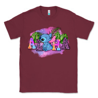 Burgundy aloha stitch Classic Tee - AdoDesignShop