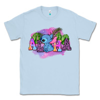 Dusty Blue aloha stitch Classic Tee - AdoDesignShop