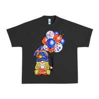 Pigment Black patriotic gnome balloon Urban Heavy Tee - BarkalooDesign