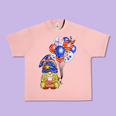 Patriotic Gnome Balloon Urban Heavy Tee Designed By Barkaloodesign