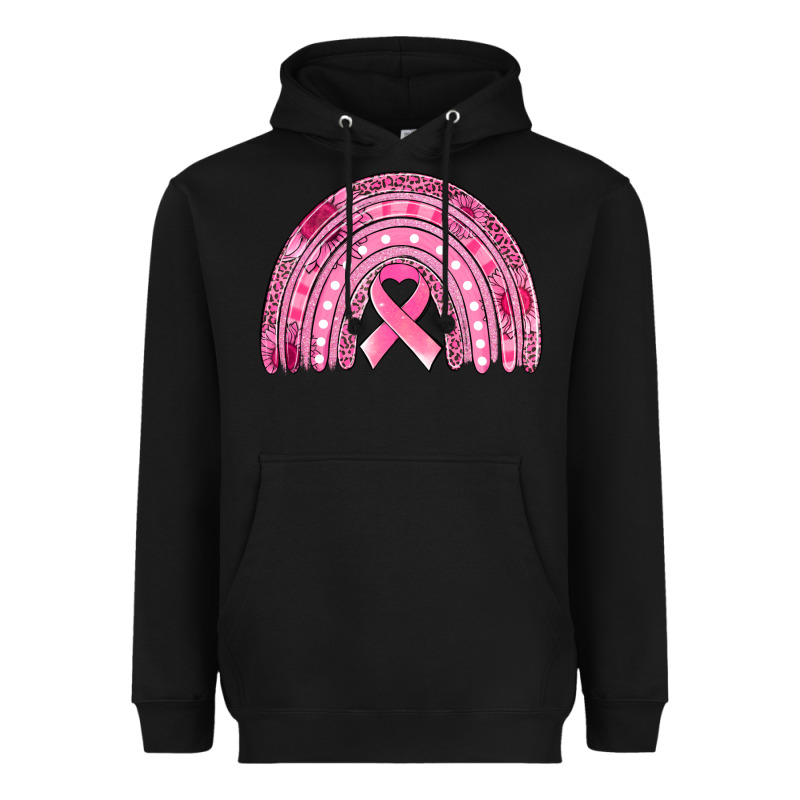 Breast Cancer Awareness Rainbow Heavyweight Hoodie by Jasminsmagicworld | Teevron