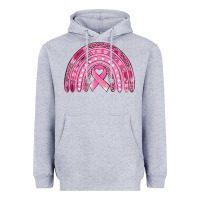 Heather Grey breast cancer awareness rainbow Heavyweight Hoodie - Jasminsmagicworld