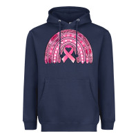 Navy breast cancer awareness rainbow Heavyweight Hoodie - Jasminsmagicworld