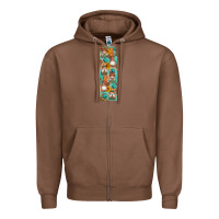 Chestnut Fall Gnomes Zipper Hoodie - Artiststas