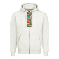 Oatmeal Heather Fall Gnomes Zipper Hoodie - Artiststas