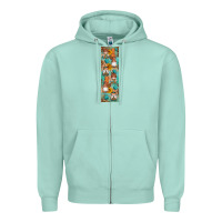 Seafoam Fall Gnomes Zipper Hoodie - Artiststas