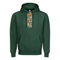 Sports Green Fall Gnomes Zipper Hoodie - Artiststas