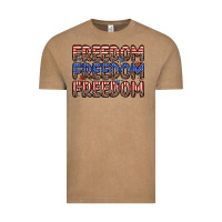 Vintage Coffee freedom freedom freedom Vintage Tee - Zillion Design Studio