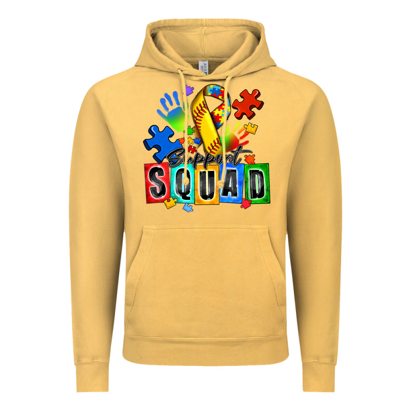 Softball Support Squad Autism Vintage Hoodie by Zillion Design Studio | Teevron