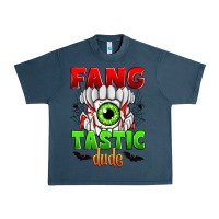 Midnight Navy fang tastic dude Urban Heavy Tee - Zillion Design Studio