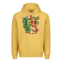 Antique Gold jesus fills my cup psalm 25 5 Premium Hoodie - MaliasSmallBusiness