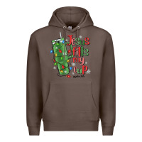 Coffee jesus fills my cup psalm 25 5 Premium Hoodie - MaliasSmallBusiness