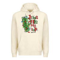 Sandshell jesus fills my cup psalm 25 5 Premium Hoodie - MaliasSmallBusiness