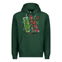 Sports Green jesus fills my cup psalm 25 5 Premium Hoodie - MaliasSmallBusiness