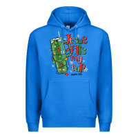 True Royal jesus fills my cup psalm 25 5 Premium Hoodie - MaliasSmallBusiness