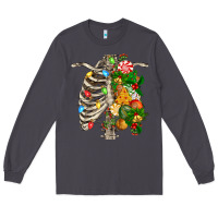 Smoke skeleton chest christmas Long Sleeve Tee - FaDigitalArtStudio