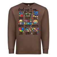 Chestnut god says  am autism Premium Sweatshirt - MaliasSmallBusiness