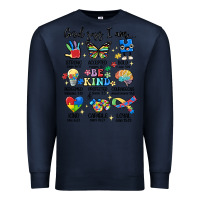 Navy god says  am autism Premium Sweatshirt - MaliasSmallBusiness