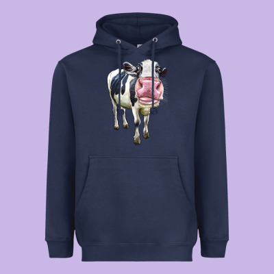 Cute Holstein Heavyweight Hoodie Designed By Lillyallendesigns