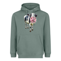 Sage Cute Holstein Heavyweight Hoodie - LillyAllenDesigns