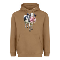 Toasted Coconut Cute Holstein Heavyweight Hoodie - LillyAllenDesigns