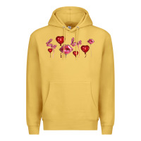 Antique Gold love and  love balloons Premium Hoodie - AdoDesignShop